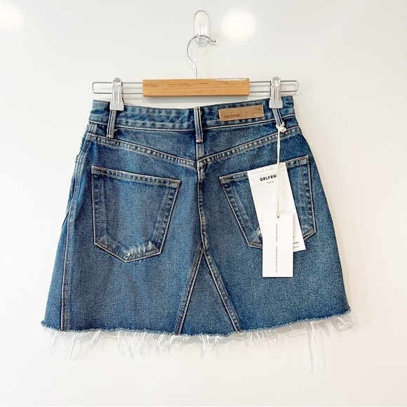 NWT GRLFRND Eva A-Frame Gusset Skirt in Walk This Way - Picture 5 of 11